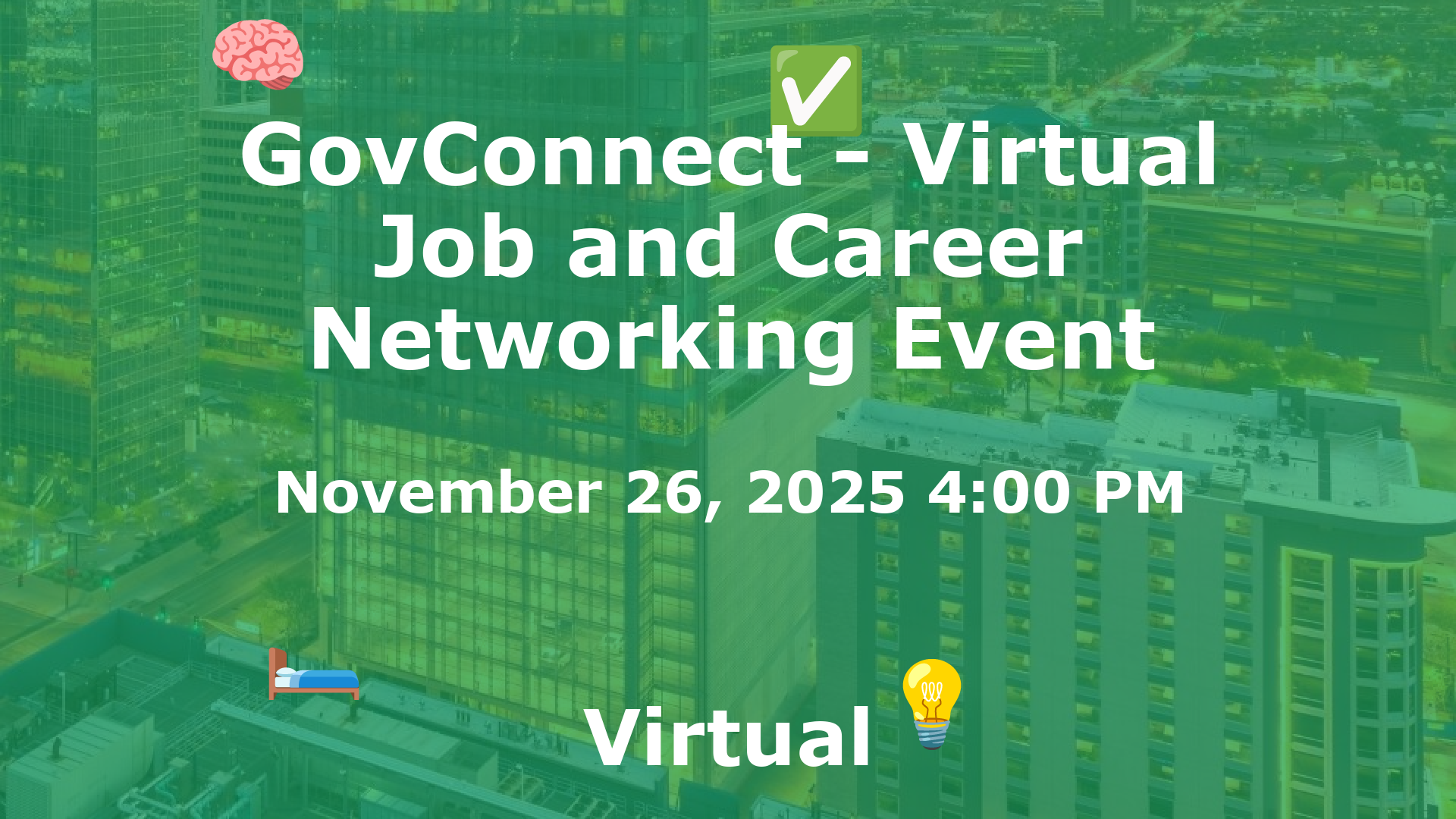 GovConnect - Virtual Job and Career Networking Event event image